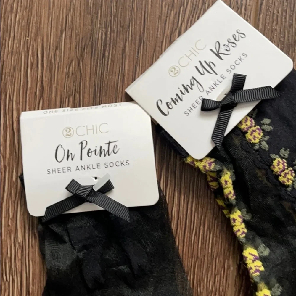 3 pair Two's Company 2 Chic On Pointe Sheer